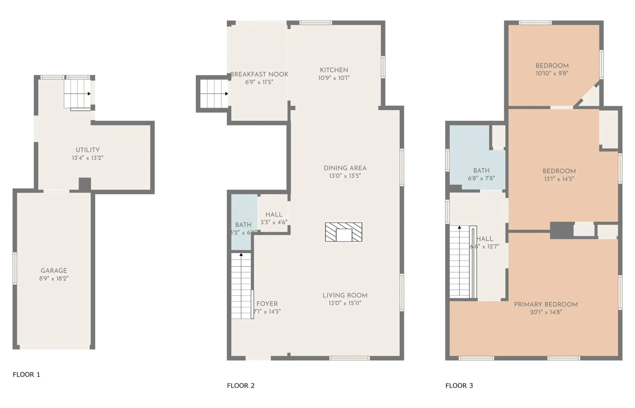 Floor plan for Belmont Ave